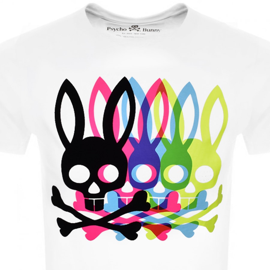 Alternative Image for ProductPsycho Bunny Bradley Graphic T Shirt White2